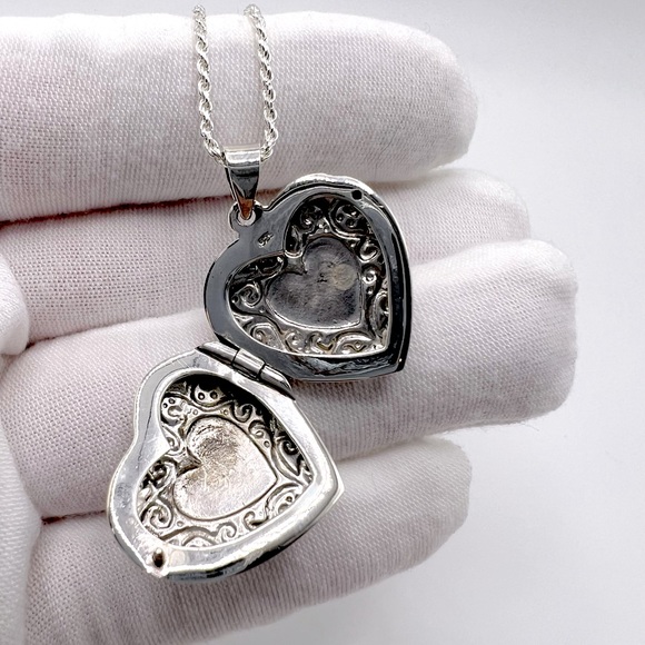 Sterling Silver Heart Locket - Picture 3 of 17